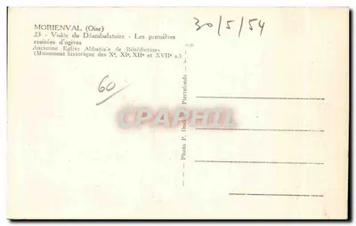 Moriénval (Oise) — Vórtice do Déambulatório — Primeiras janelas de ogivas — Foto P. Duchesnay — Verso