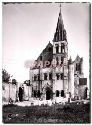 Fachada da Igreja Gótica — Saint-Leu-d'Esserent (Oise) — Edição BOURDAIS
