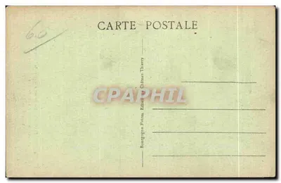 Pamiątkowy pomnik w Senlis (Oise) — dzieło rzeźbiarza Gastona Dinirata — wydawca J. B. — Rewers