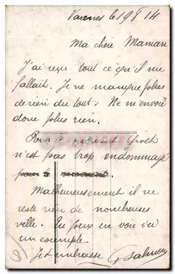 Senlis — Casa bombardeada pelos alemães — Galimou, n°1 — Verso