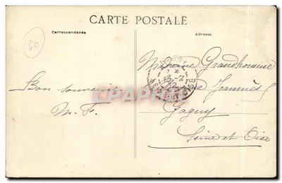 Okręgi Senlis — Zamek Mont-L'Évêque — Wyd. J.B. — Rewers