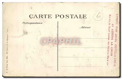 Senlis — Rue de la République bombardée par les Allemands — 7me Série, E. Le Duley, Paris — Rewers