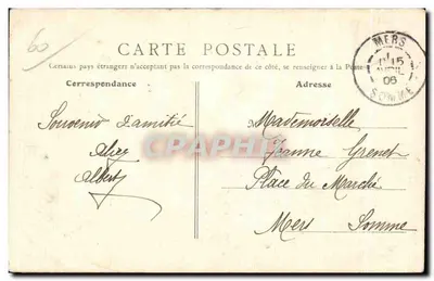 Senlis (Oise) — Ruïnes van het Kasteel van Hendrik IV — anoniem uitgever, nr. 41 — Achterkant