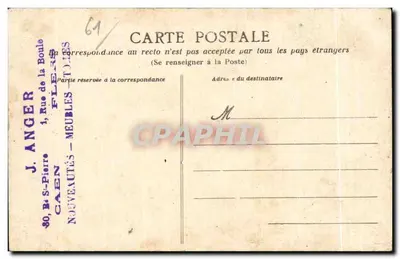 Flers — Aleja w parku — Cliché J. Alleaume-Morel — Rewers