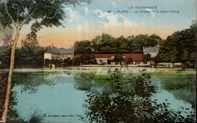 Flers - O Castelo e o Grande Lago — F. Lovasseur, fot.-edit., Flers