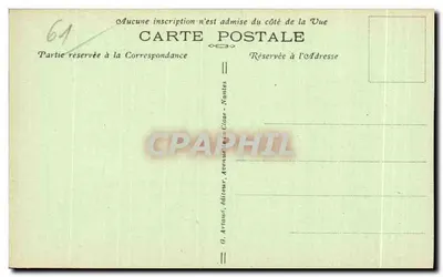 Domfront — Wieża Świętej Anny — G. Artaud, wydawca — Rewers
