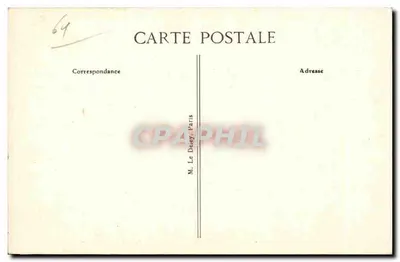 Bagnoles-de-l'Orne — O Estabelecimento Termal visto de cima — editor BPD, n°7 — Verso