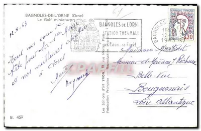 Bagnolles-de-l'Orne — El Golf Miniatura — Éditions d'Art Yvon — Reverso