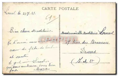Bagnolles-de-l'Orne - O Lago — P. Lernarreur, fot.-edit., Flers, n°9 — Verso