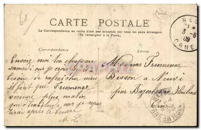 Zamek Gué-aux-Biches — Otoczenie Bagnoles-de-l'Orne — D. Benisti, Nîmes, Argentan — Rewers
