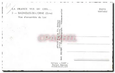 Bagnolles-de-l'Orne — Visão geral do Lago — Artaud & Fils, Nantes — Verso
