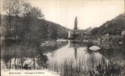 Mortagne — Paisagem à Sèvre — Imprimerie Jolly-Poupée