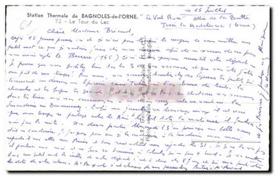 Bagnolles-de-l'Orne — A Val Phor — Vista da Battue — Estação Termal — Verso