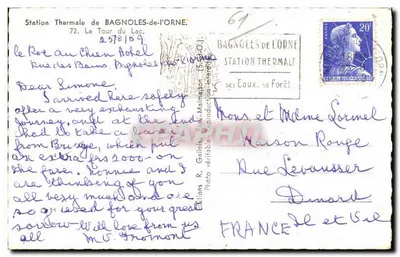 Bagnolles-de-l'Orne — Thermalbad — Éditions R. Gallois — Rückseite