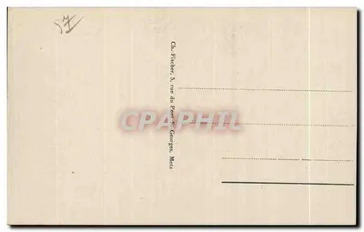 Metz - Widok na Digue de la Pucelle i Katedrę — wydawca Ch. Fischer, nr 8 — Rewers