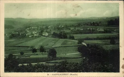 Haspelschiedt (Moselle) — widok panoramiczny wsi i jej otoczenia — wydawca Henri Sevill, nr 36