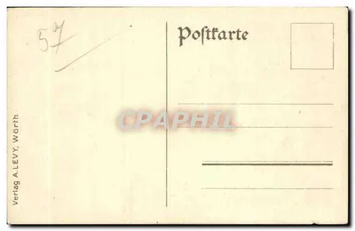 Deutsches Armeedenkmal — pomnik upamiętniający zmarłych — Verlag A. LEVY, Wörth — Rewers