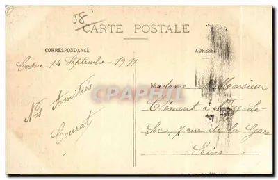Sourire du Morvan — scène de bar avec curé et client — G. Gervais, éditeur, Saulieu — Reverso