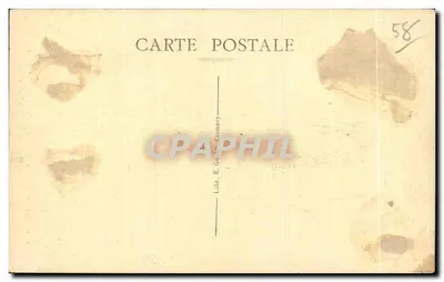 Clamecy — Estátua de Pierre Cuvé dito "Bat-la-Duc", um dos arquitetos da Igreja St-Martin — Verso