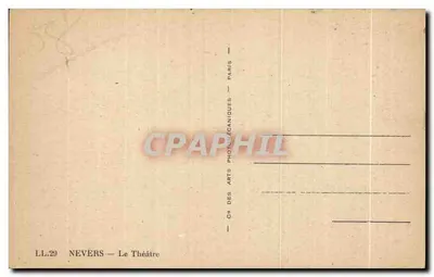 Nevers — Teatr — Cité des Arts Photographiques, Paryż — Rewers