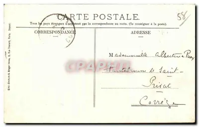 Nevers - Vista geral No. 1 — Coleção Thibier, editor Simil-Bremure & Breguet, Paris — Verso