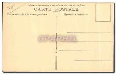 Cosne-sur-Loire (Nièvre) — A Loire e os Quais — L. Lenormand, Orléans — Verso