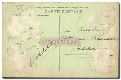 Les Settons - A Ponte — edição Vve G. Gervats, Saulieu — Verso