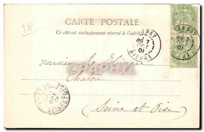 Clamecy — Katedra z 1830 roku — Parisienne, fot. 4811, Clamecy — Rewers