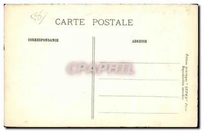 Castelo de La Motte-Farchat — Nièvre — Século XVI — Edição Artística "SUPRA" Paris — Verso