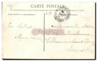 Pouguès-les-Eaux — Aleja westchnień — J. L., wyd., w Pouguès-les-Eaux — Rewers