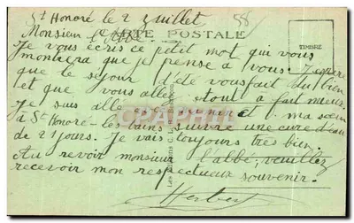 Saint Honoré-les-Bains (Nièvre) — Droga Desertu — Stara Góra — wydawca C. L. B. Beston, n° 17302 — Rewers