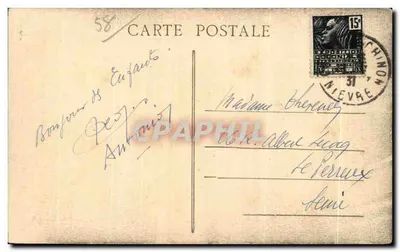Castello di Chinon - La Canna della Cassa di Risparmio (Stile Rinascimentale) — Edizione Montaron-Lamaltre — Verso