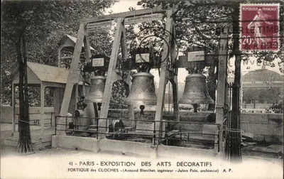 Portique des Cloches — Exposition des Arts Décoratifs — Armand Blanchet, ingénieur — Julien Polti, architecte