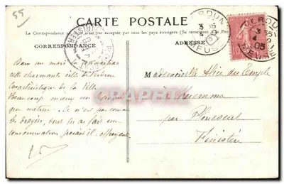 Verdun, o Colégio e a Capela — Edição R. Vacher, Verdun — Verso