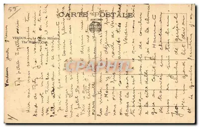 वर्डुन के किला — ले सर्कल मिलिटेयर — प्रकाशक वर्डोन, संख्या 59 — पीछे
