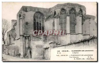 Clermont-en-Argonne — A Igreja — A. Gauthie, editor Saint-Dizier