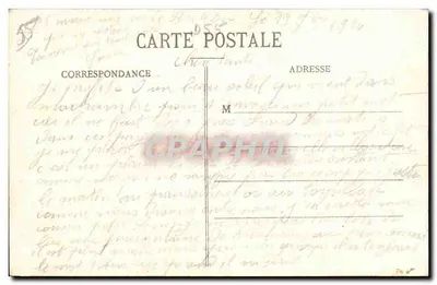 Bar-le-Duc — Wieża zegarowa widziana z przodu — E. C. — Rewers