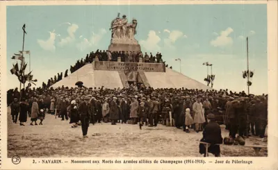 Navarin — Monumento aos Mortos das Forças Aliadas da Champagne (1914-1918) — Dia de Peregrinação