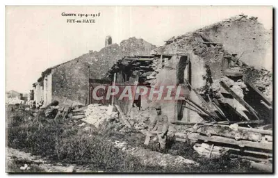 Fey-en-Haye — Ruínas após a Guerra 1914-1915 — Editor: Charles Colliez