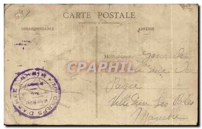 Fontenoy-sur-Moselle — Pilotis üzerindeki köprü, Génie tarafından inşa edildi — Yayımcı: R. Brûlard — Arka yüz