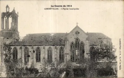 Gerbéviller - A Igreja Bombardada — A Guerra de 1914 — Lumetille-Photo, P.R. 13, Pl. de l'Église