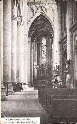 Saint-Nicolas-du-Port — Intérieur de la Basilique (côté droit) — Héger-Levrault, n° 554