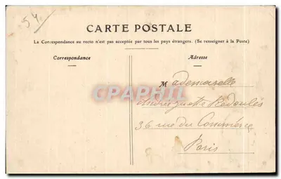 Nancy — Lembrete de Nancy — Farnier et Chauvette, Nancy — Verso