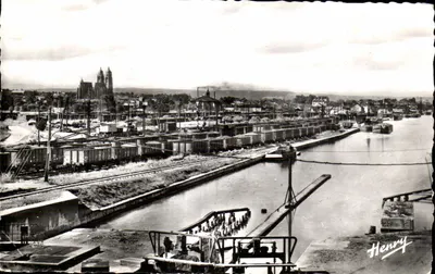 Vista geral do canal da Marne ao Reno — Saint-Nicolas — Edições Henry