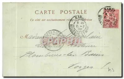 NANCY — Place Stanislas — Collecties ND. Fot. n°40 — Achterkant
