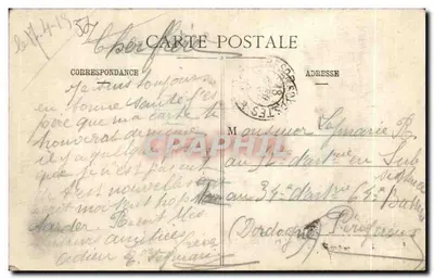 PONT-À-MOUSSON — Wielki Bulwar — Papeterie Nouvelle — Rewers