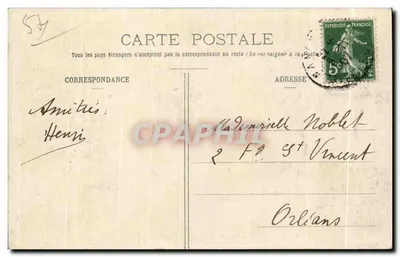 NANCY — Statua generała Drouota — Imprimeries Réunies, Nancy, nr 45 — Rewers