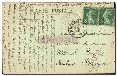 Fayl-Billot - Iglesia de Notre-Dame — Edición J.S. n°5 — Reverso