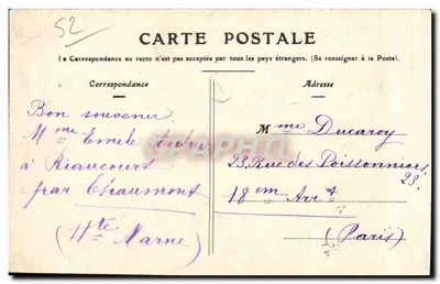 Viaduc w Chaumont — Haute-Marne — wydawca La Haute-Marne, nr 173 — Rewers