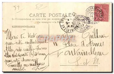 Bourbonne-les-Bains — Militair ziekenhuis. Paviljoenen van officieren — Librairie Humbert — Achterkant